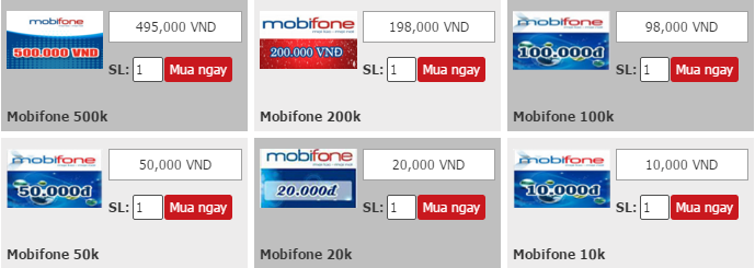 CÁCH MUA THẺ MOBIPHONE ONLINE GIÁ RẺ